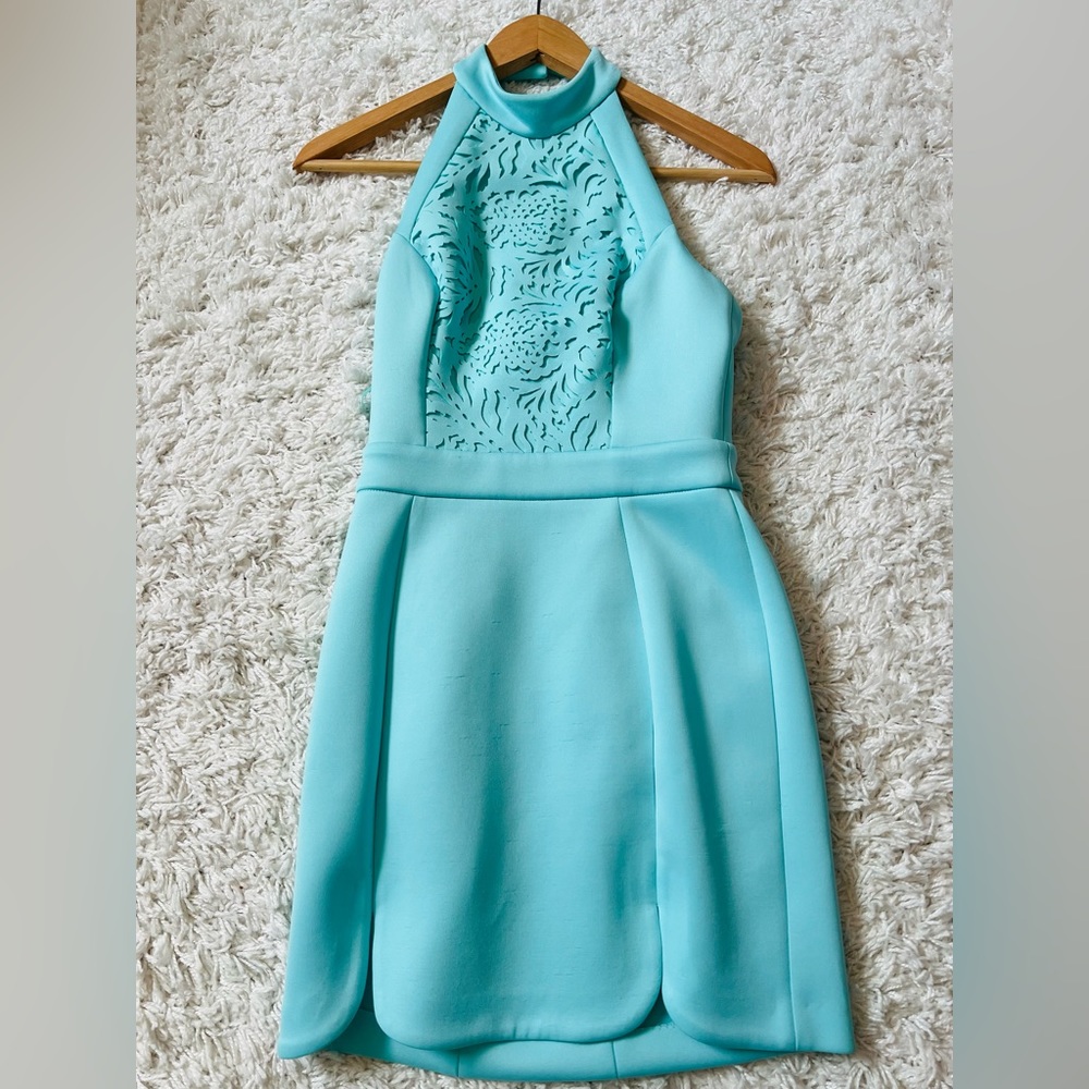 Lace cut out dress